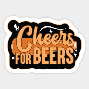 Cheers for Beers Sticker